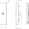Telephone Extension Outlet - Brushed Chrome - Image 2