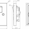 13A 1G DP Switched Socket - Brushed Chrome with Black Insert - Image 2
