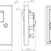 13A 1G DP Switched Socket - Brushed Chrome with Grey Insert - Image 2