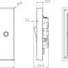 20A 1G DP Switch - Brushed Chrome - Image 2