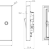 20A 1G DP Switch with Neon & Flex Outlet - Brushed Chrome - Image 2