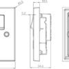 13A 1G SP Switched Socket with Dual USB A+A (5V DC 2.1A shared) - Brushed Chrome with Grey Insert - Image 2