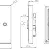 10AX 1G 2-way Toggle Switch - Brushed Chrome - Image 2