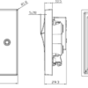 45A DP Switch & 13A Socket with Dual USB A+A (5V DC 2.4A shared) - Brushed Chrome with Grey Insert - Image 2