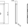 4G Grid Faceplate - Rounded Edge Brushed Chrome - Image 2