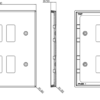 6G Grid Faceplate - Brushed Chrome - Image 2