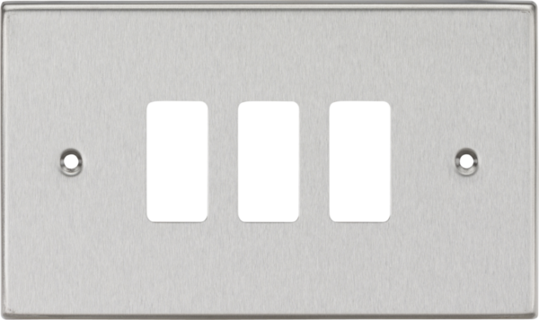 3G Grid Faceplate - Brushed Chrome