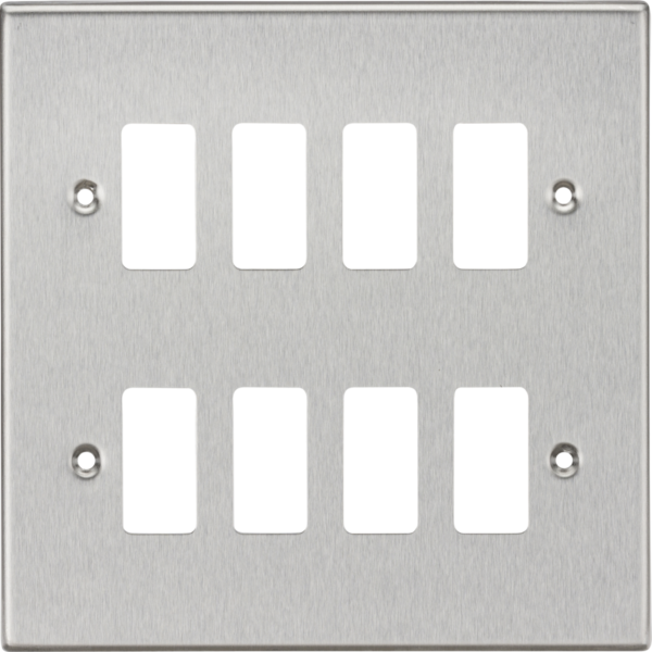 8G Grid Faceplate - Brushed Chrome