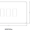 Screwless 3G grid faceplate - matt black - Image 2