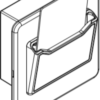 32A 1G Key Card Switch - Brushed Chrome - Image 2