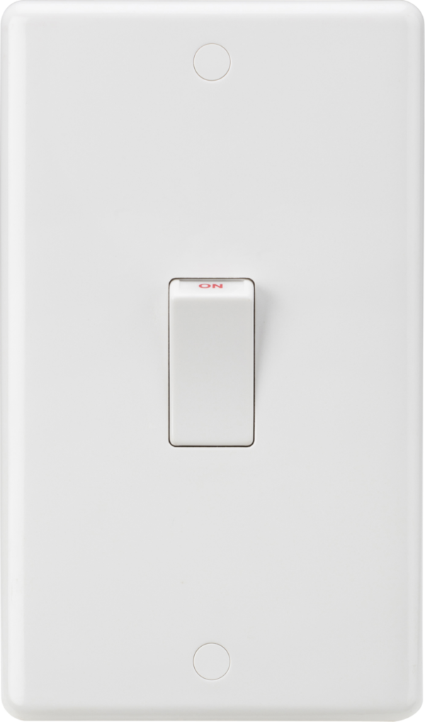 45A DP Switch (1G size) - White Rocker