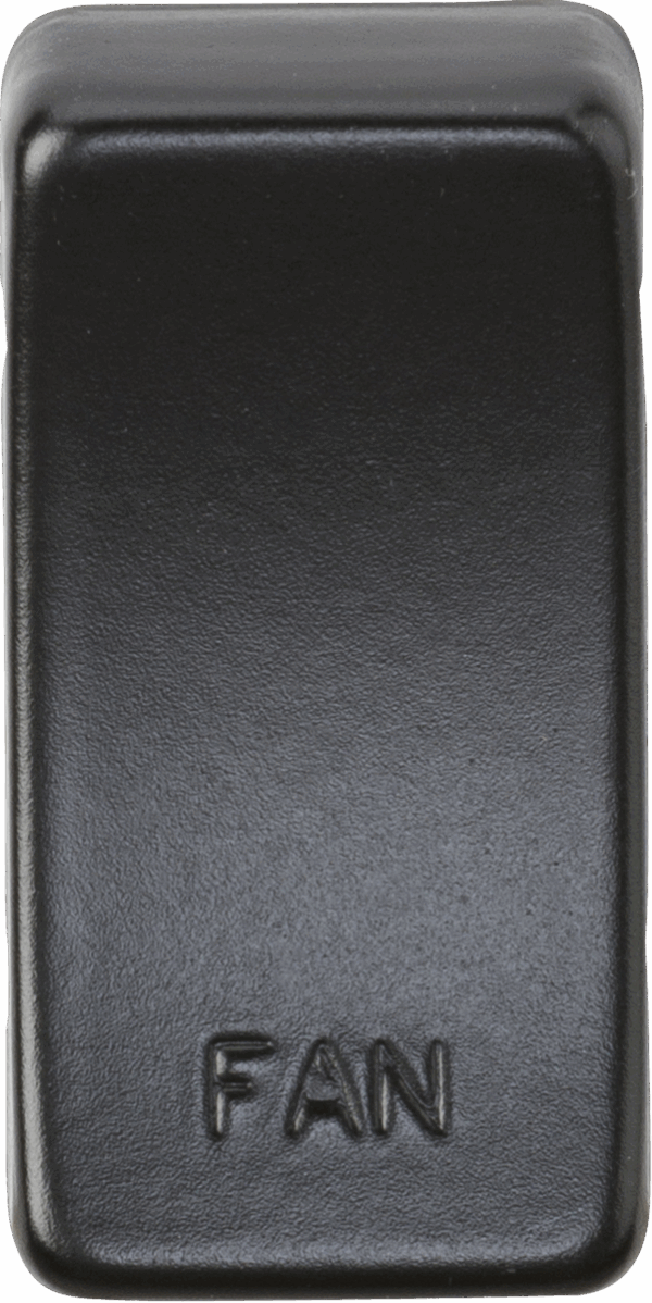 Switch cover "marked FAN" - matt black