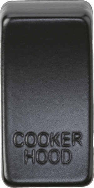Switch cover "marked COOKER HOOD" - matt black