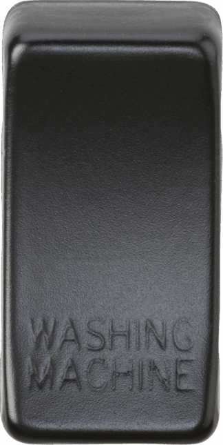 Switch cover "marked WASHING MACHINE" - matt black