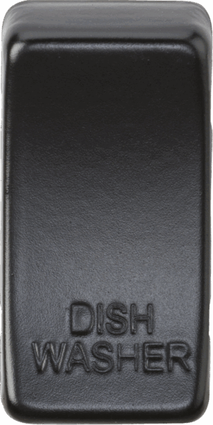 Switch cover "marked DISHWASHER" - matt black
