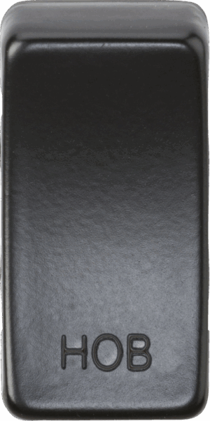 Switch cover "marked HOB" - matt black