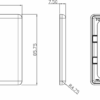 1G Grid Faceplate - Rounded Edge Polished Chrome - Image 2