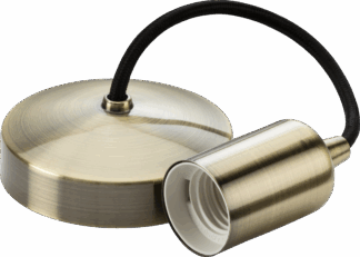 6" E27 Contemporary Pendant Set - Antique Brass