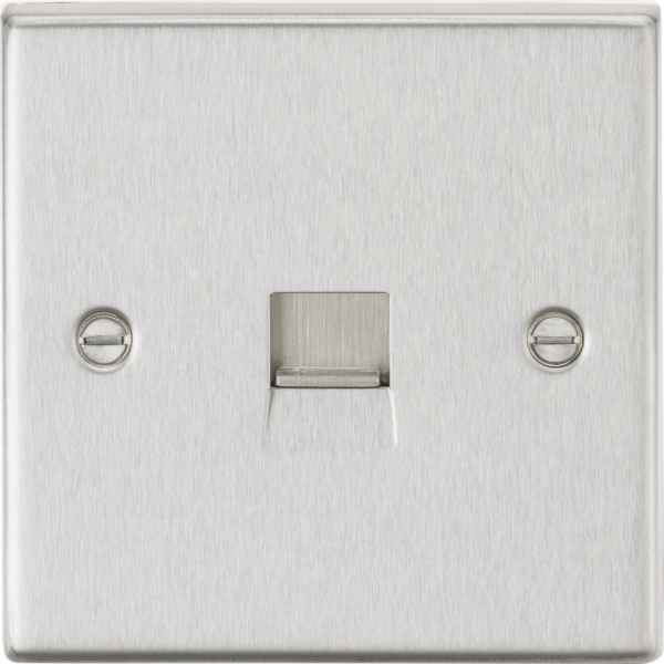 Telephone Master Outlet - Brushed Chrome