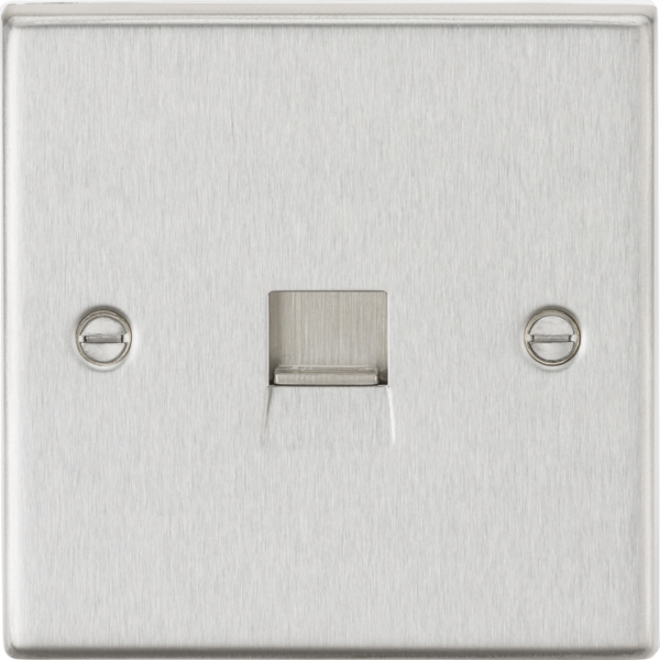 Telephone Extension Outlet - Brushed Chrome