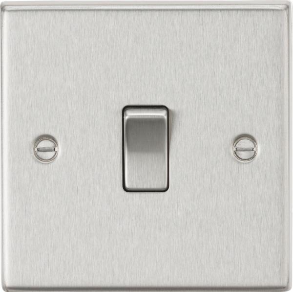 20A 1G DP Switch - Brushed Chrome