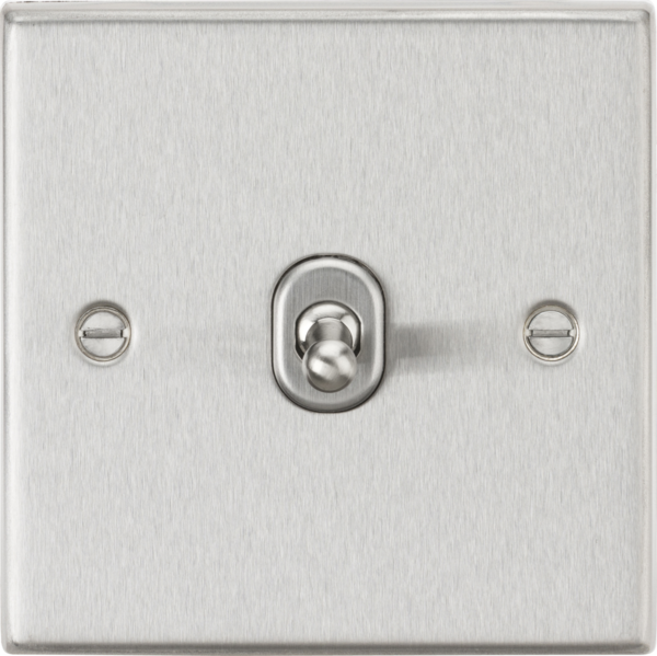 10AX 1G Intermediate Toggle Switch - Brushed Chrome