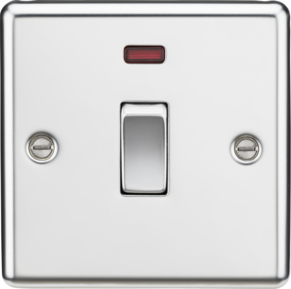 20A 1G DP Switch with Neon - Polished Chrome