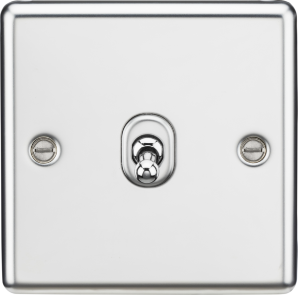 10AX 1G 2-way Toggle Switch - Polished Chrome