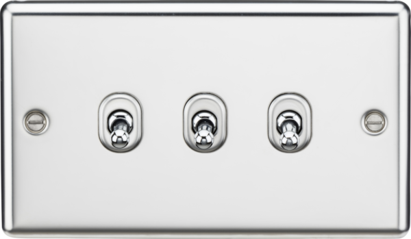 10AX 3G 2-way Toggle Switch - Polished Chrome