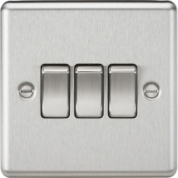 10AX 3G 2-way Switch - Brushed Chrome