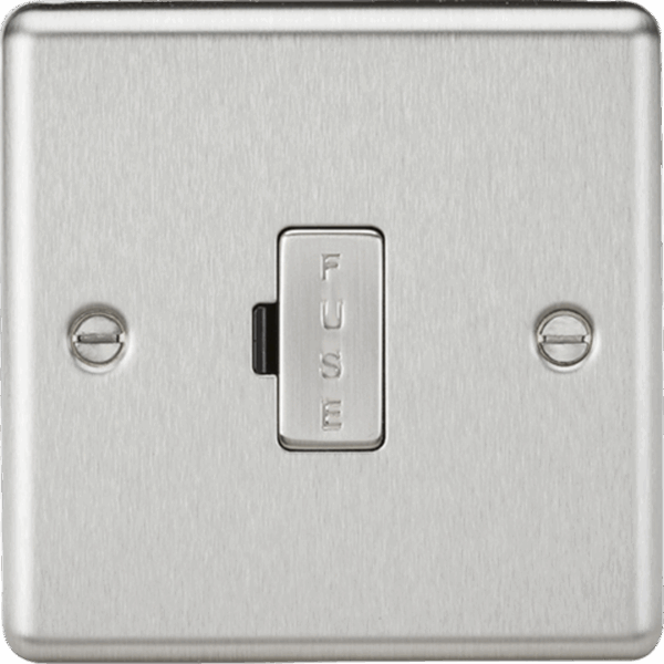 13A Fused Spur Unit - Brushed Chrome