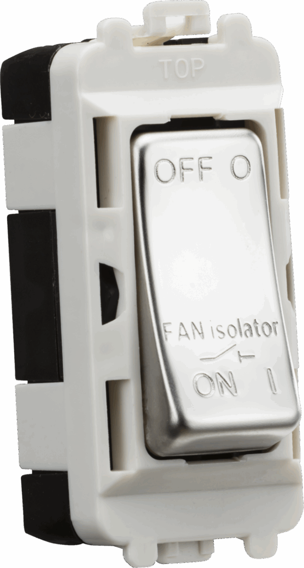 10A Fan Isolator Module - Polished Chrome