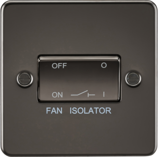 10AX Fan Isolator Switch - Gunmetal