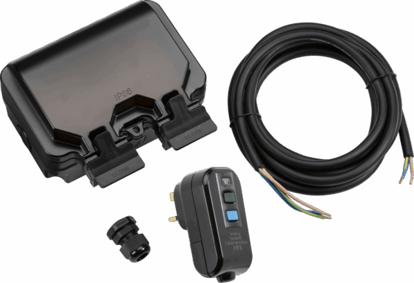 IP66 2G RCD Outdoor Socket Kit