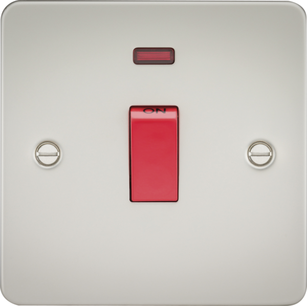 45A DP Switch with Neon (1G size) - Pearl