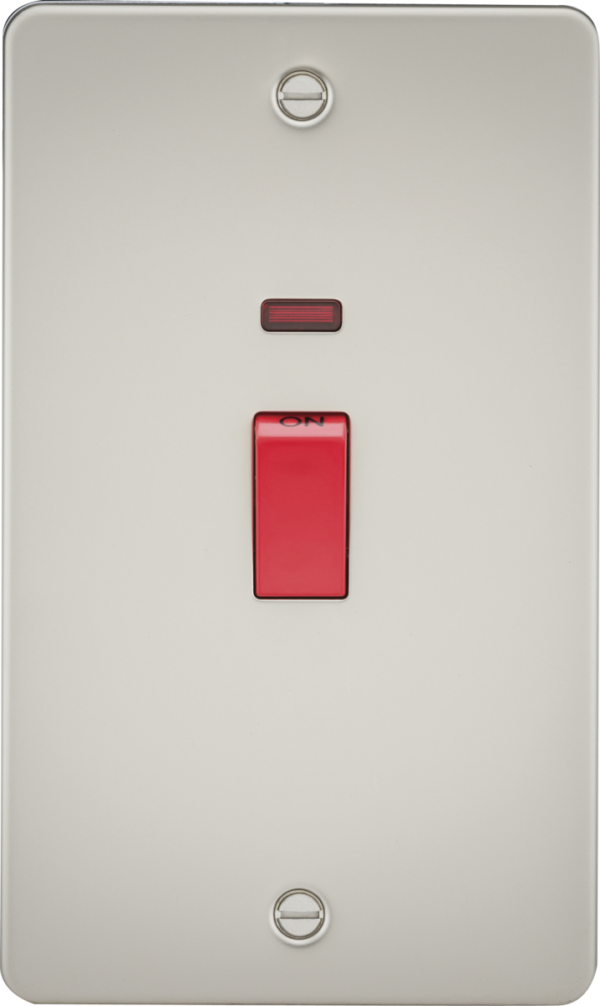 45A DP Switch with Neon (2G size) - Pearl
