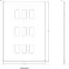Screwless 12G grid faceplate - black nickel - Image 2