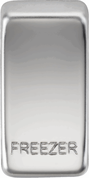Switch cover "marked FREEZER" - polished chrome