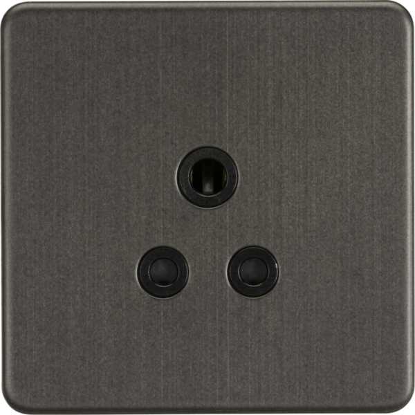 5A Unswitched Socket - Smoked Bronze