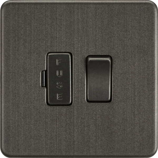 13A Switched Fused Spur Unit - Smoked Bronze