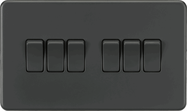 10AX 6G 2-way Switch - Anthracite