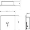230V 1G 1-way Touchless Switch - Polished Chrome - Image 2