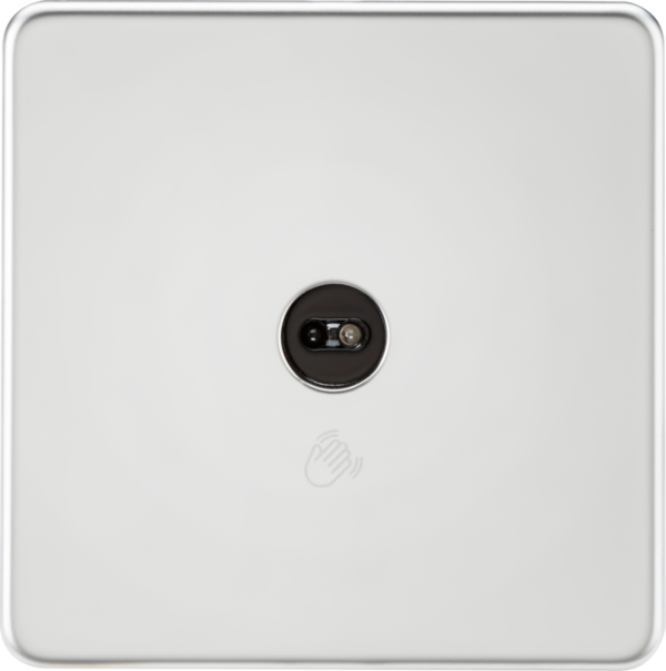 230V 1G 1-way Touchless Switch - Polished Chrome