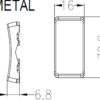 Switch cover "marked BOILER" - brushed brass - Image 2