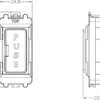 13A fused module - brushed brass - Image 2