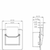 32A 1G Key Card Switch - Polished Chrome - Image 2