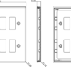 8G Grid Faceplate - Antique Brass - Image 2