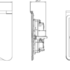 13A 2G Unswitched Floor Socket - Matt Black with Black Insert - Image 2