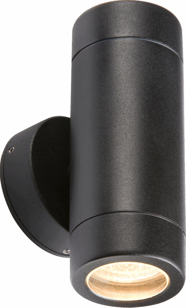 IP65 35W GU10 Aluminium Black Powder-coated Up/Down Wall Light