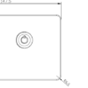 13A DP Key Lockable Socket (2G Plate) - Brushed Chrome with White Insert - Image 2